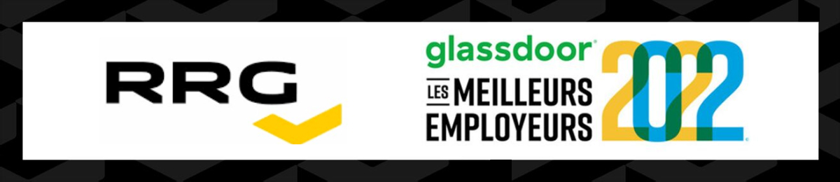 Bannière annonçant RRG dans le classement Glassdoor des meilleurs employeurs 2022.
